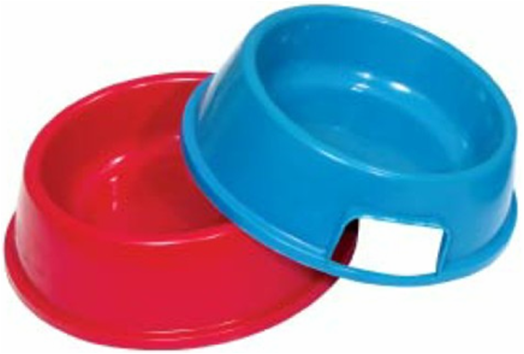 Pet bowl medium in your custom  color  (18 x 14 x 5.5cm) image