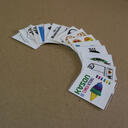 Custom temporary transfer tattoos 50×50mm — full-colour CMYK with white underprint