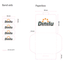 PE self-adhesive bandages 56x19mm with your custom printing image