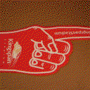Giant foam hands printed with your logo image