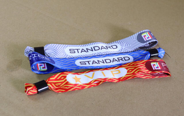 Woven festival wristbands 20mm wide image