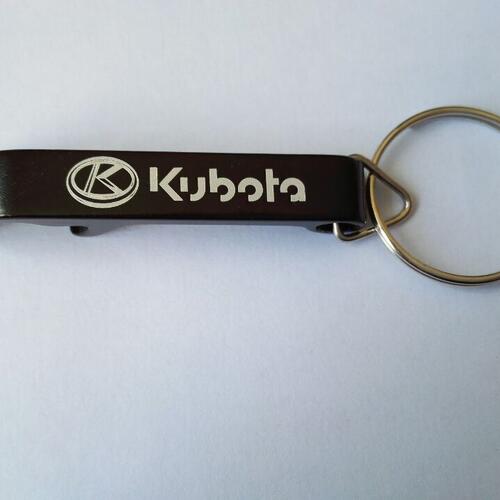 Anodized aluminium bottle opener keychain with your logo Bottle opener keyring of aluminium with your logo image