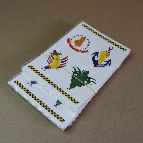 Temporary transfer tattoo A6 size (105 x 148 mm) with custom print Temporary transfer tattoo 105 x 148 mm image
