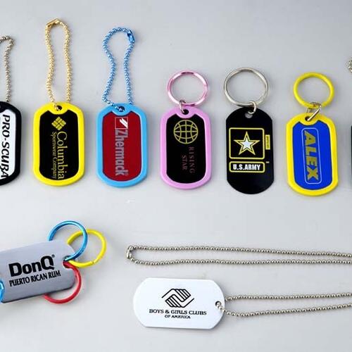 Aluminium stamped dog tag Aluminium stamped dog tag image