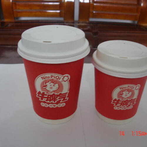 Custom printed 16 oz double wall paper cup 16 oz double wall paper cup image