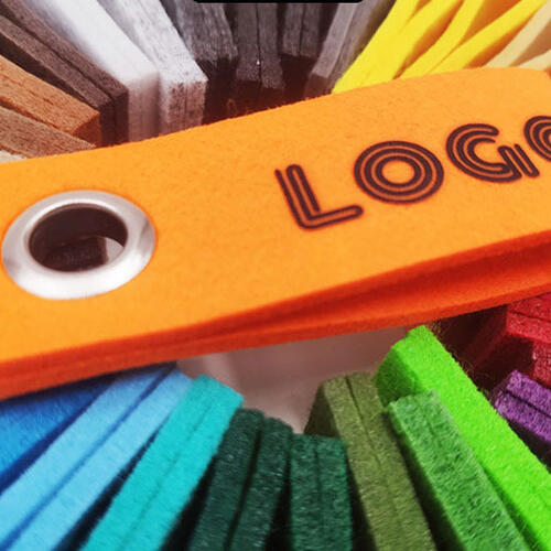 Polyester felt keychain image