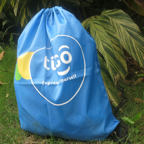 Drawstring gym backpack polyester 47x38cm with your own custom print image